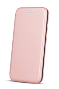 Луксозен кожен калъф тефтер ултра тънък Wallet FLEXI и стойка за Realme C55 RMX3710 златисто розов 